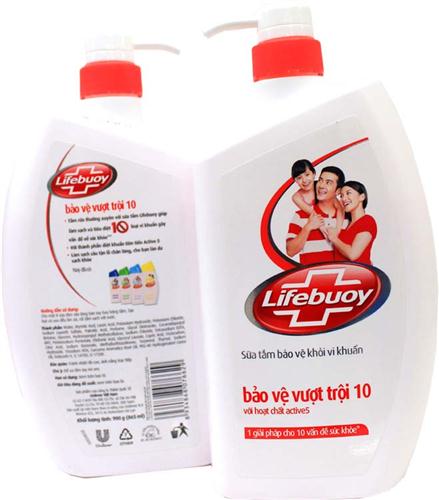 Sữa tắm Lifebuoy bảo vệ vượt trội